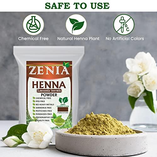 Zenia 100% Pure & Natural Henna Powder (Lawsonia Inermis) | 100